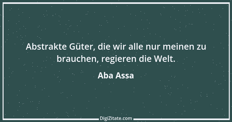 Zitat von Aba Assa 30