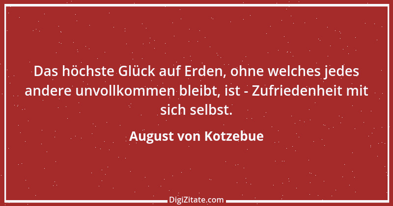 Zitat von August von Kotzebue 19