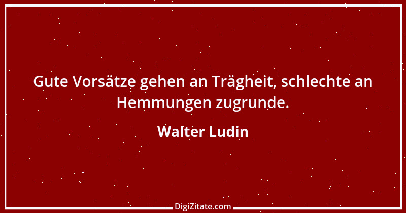 Zitat von Walter Ludin 465