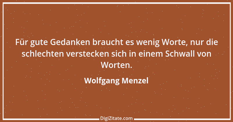 Zitat von Wolfgang Menzel 8