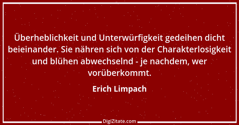 Zitat von Erich Limpach 123