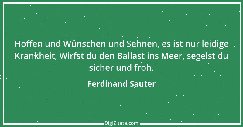 Zitat von Ferdinand Sauter 1