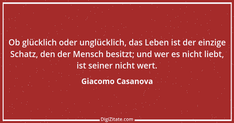 Zitat von Giacomo Casanova 14