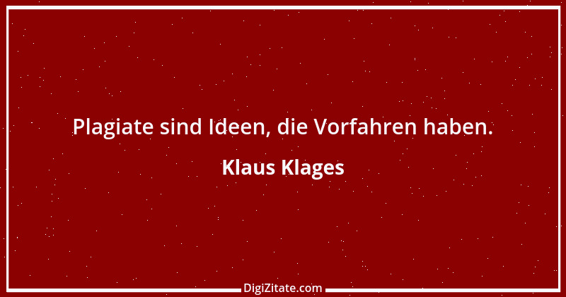 Zitat von Klaus Klages 2