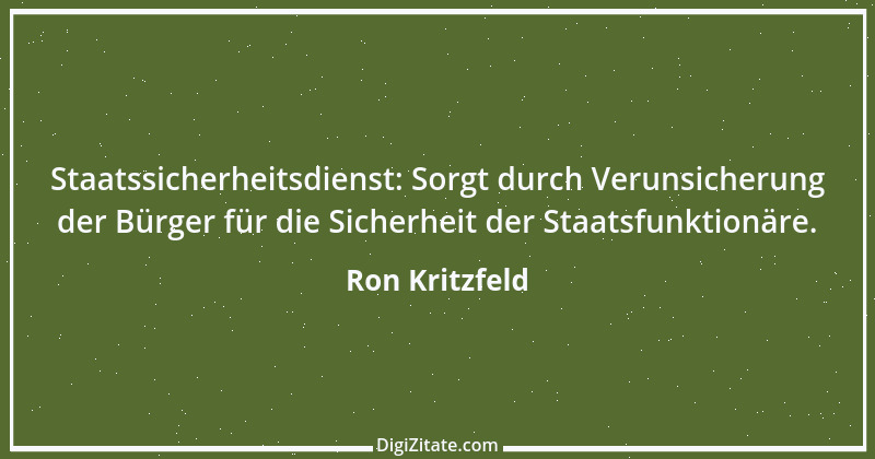 Zitat von Ron Kritzfeld 69