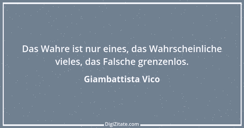 Zitat von Giambattista Vico 1