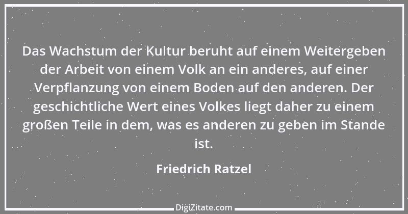 Zitat von Friedrich Ratzel 1