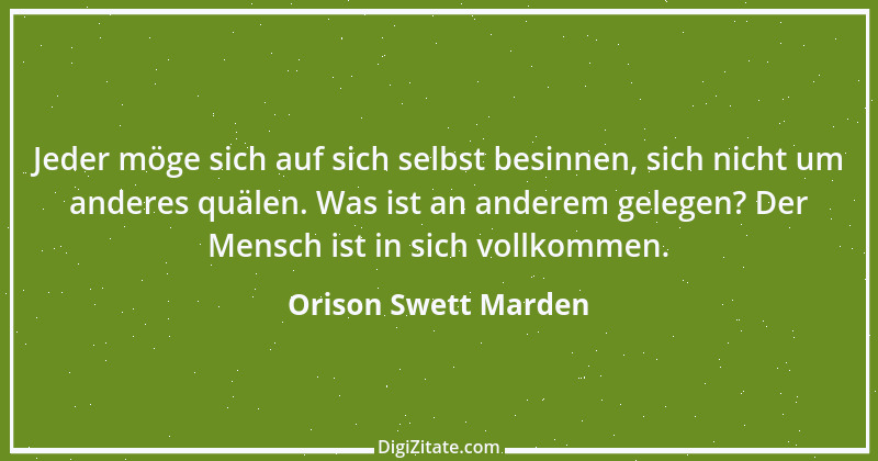 Zitat von Orison Swett Marden 11