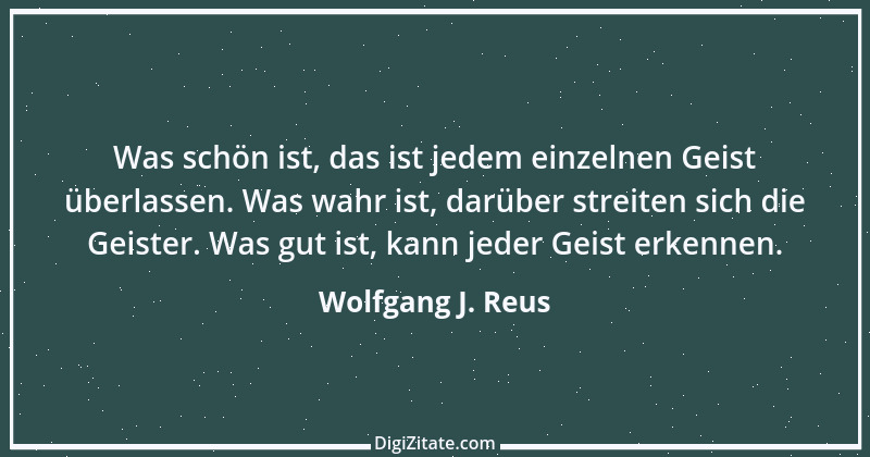 Zitat von Wolfgang J. Reus 809