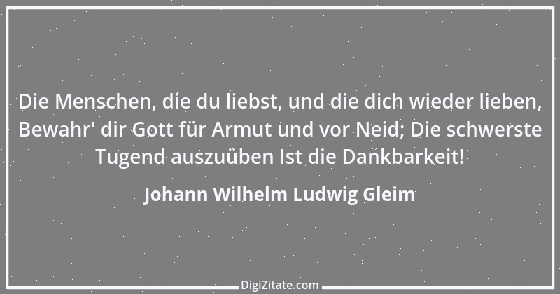 Zitat von Johann Wilhelm Ludwig Gleim 41