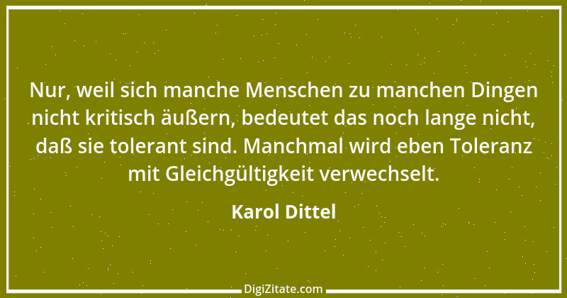 Zitat von Karol Dittel 1