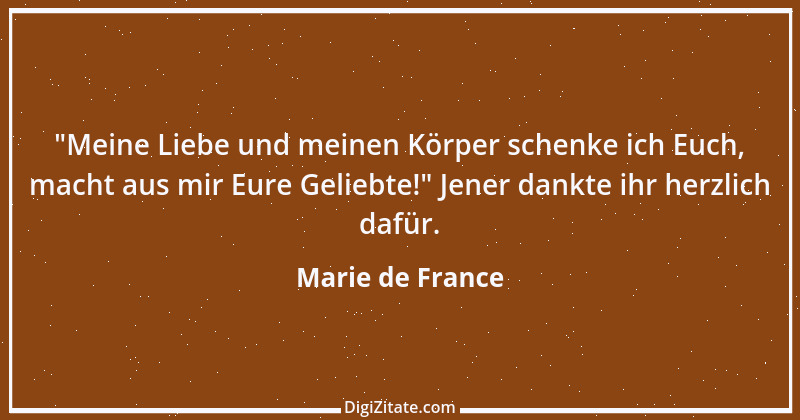 Zitat von Marie de France 7