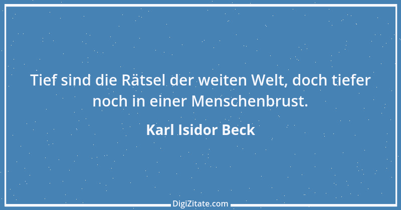 Zitat von Karl Isidor Beck 3