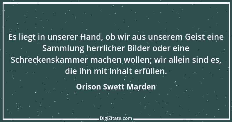 Zitat von Orison Swett Marden 14