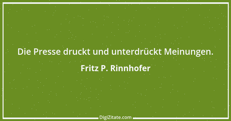 Zitat von Fritz P. Rinnhofer 221