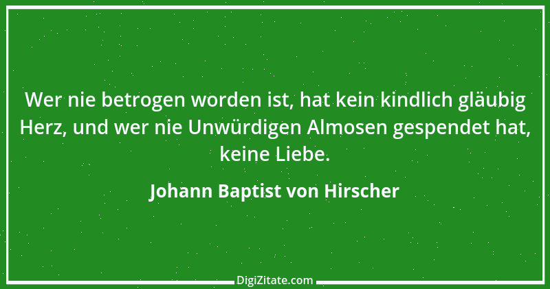 Zitat von Johann Baptist von Hirscher 5