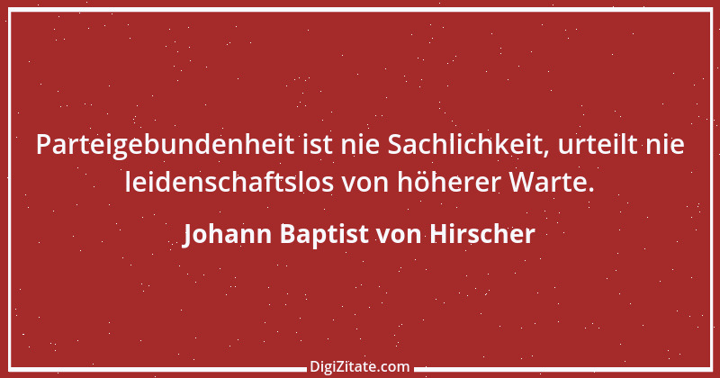 Zitat von Johann Baptist von Hirscher 6