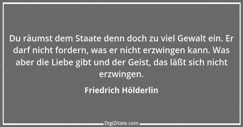 Zitat von Friedrich Hölderlin 261