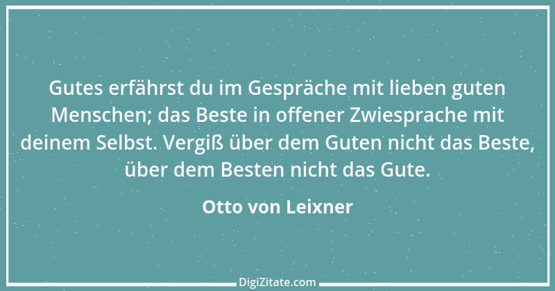 Zitat von Otto von Leixner 50