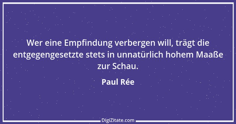 Zitat von Paul Rée 22