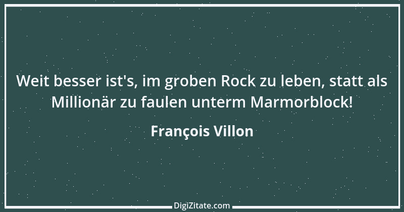 Zitat von François Villon 1