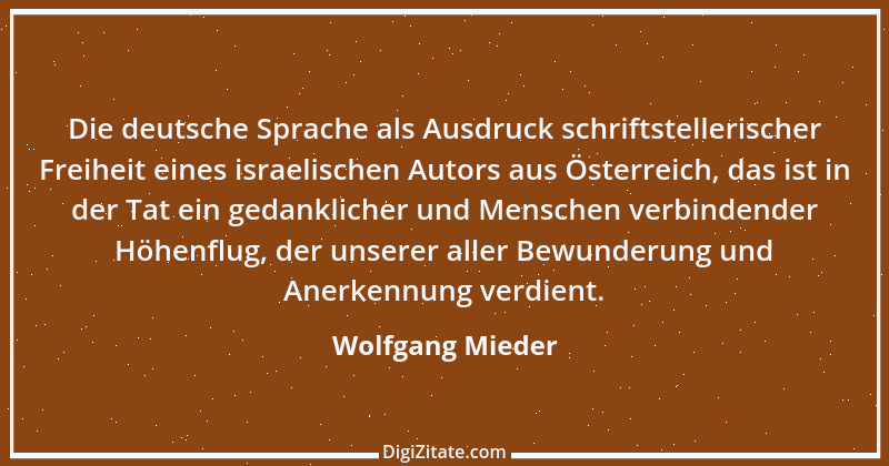 Zitat von Wolfgang Mieder 1