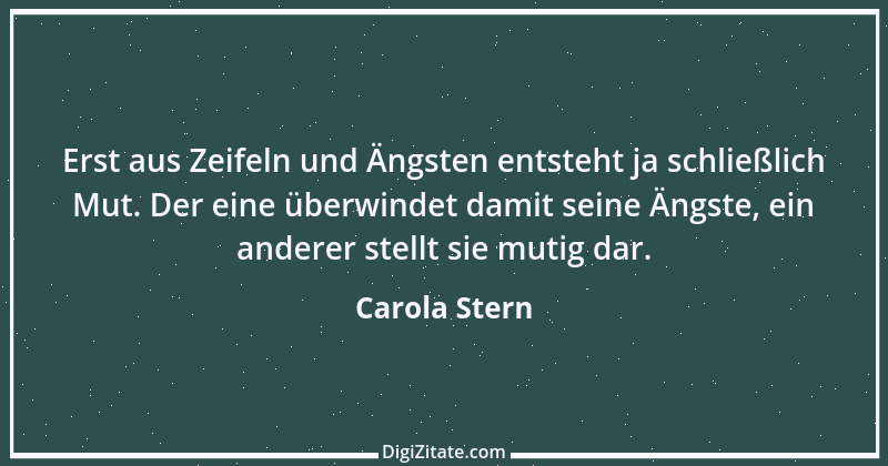 Zitat von Carola Stern 4