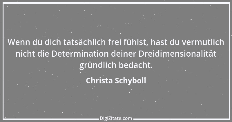 Zitat von Christa Schyboll 228