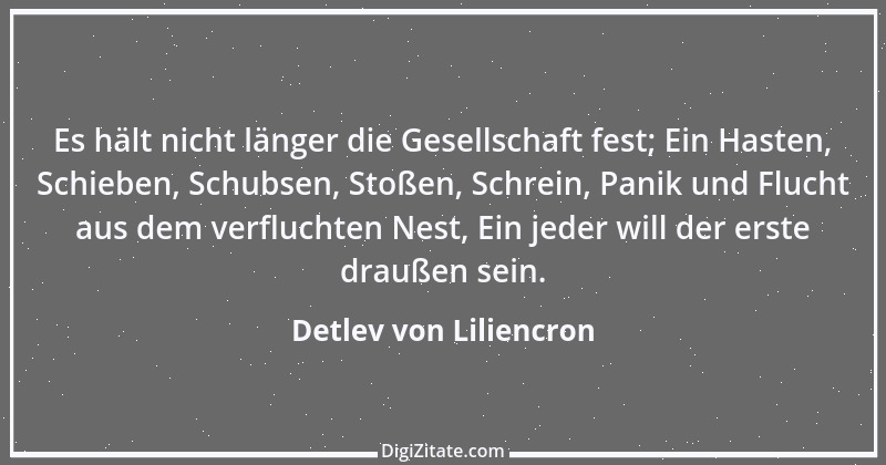 Zitat von Detlev von Liliencron 6