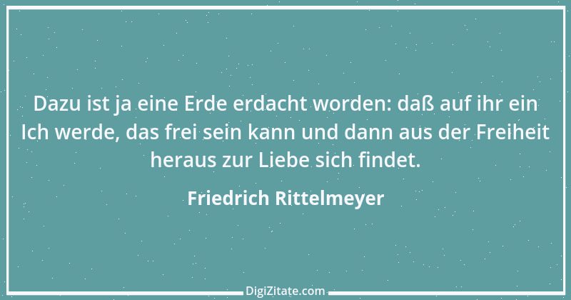 Zitat von Friedrich Rittelmeyer 1