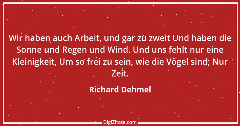 Zitat von Richard Dehmel 12