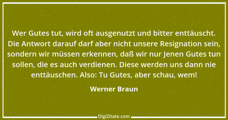 Zitat von Werner Braun 173