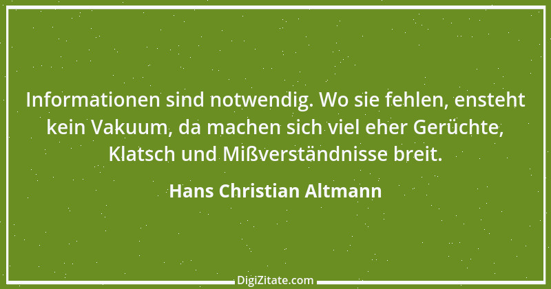 Zitat von Hans Christian Altmann 2