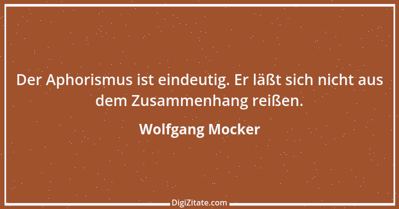 Zitat von Wolfgang Mocker 1