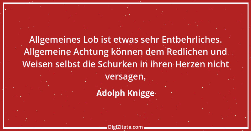 Zitat von Adolph Knigge 38