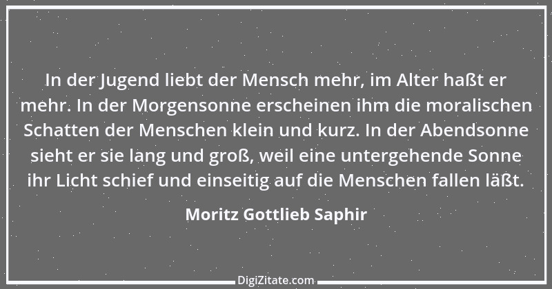 Zitat von Moritz Gottlieb Saphir 77