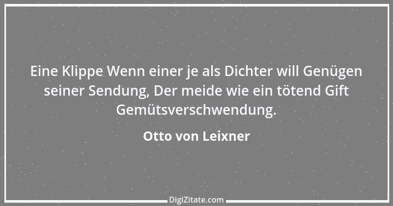 Zitat von Otto von Leixner 280