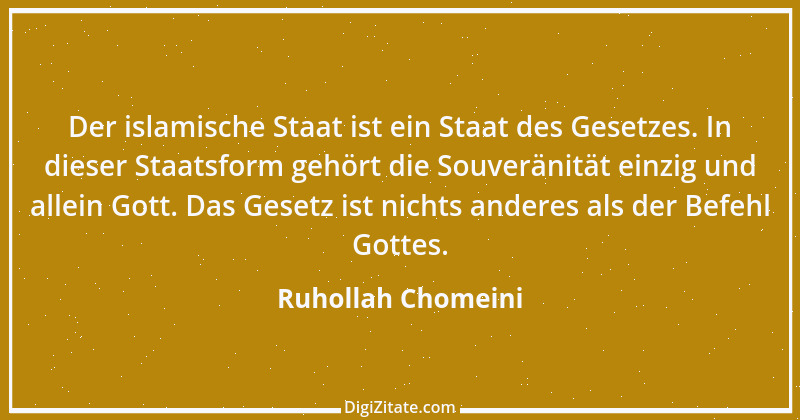 Zitat von Ruhollah Chomeini 1