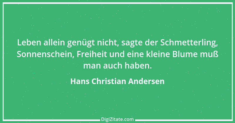 Zitat von Hans Christian Andersen 2