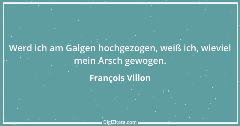 Zitat von François Villon 8