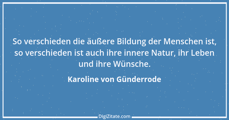 Zitat von Karoline von Günderrode 1