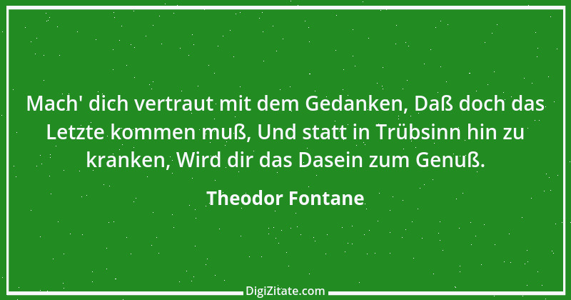 Zitat von Theodor Fontane 245