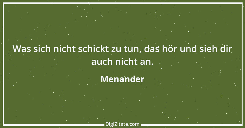 Zitat von Menander 18