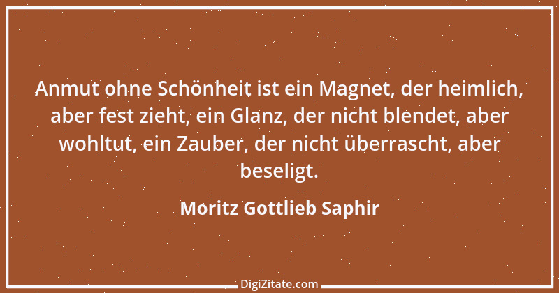 Zitat von Moritz Gottlieb Saphir 80