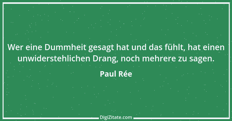 Zitat von Paul Rée 23