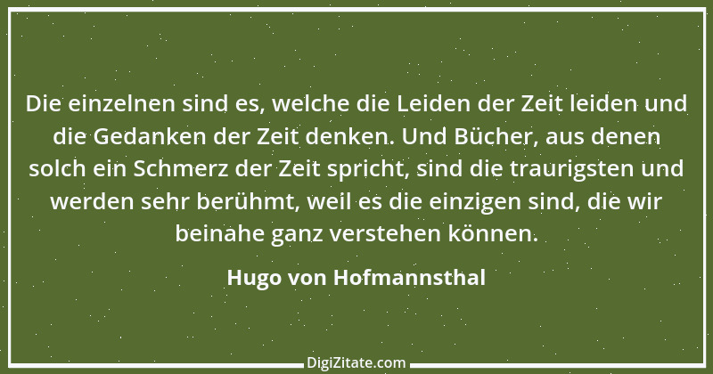 Zitat von Hugo von Hofmannsthal 125