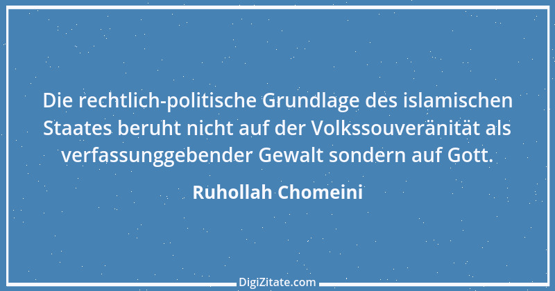 Zitat von Ruhollah Chomeini 7