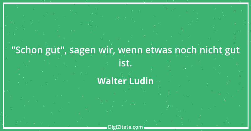 Zitat von Walter Ludin 489