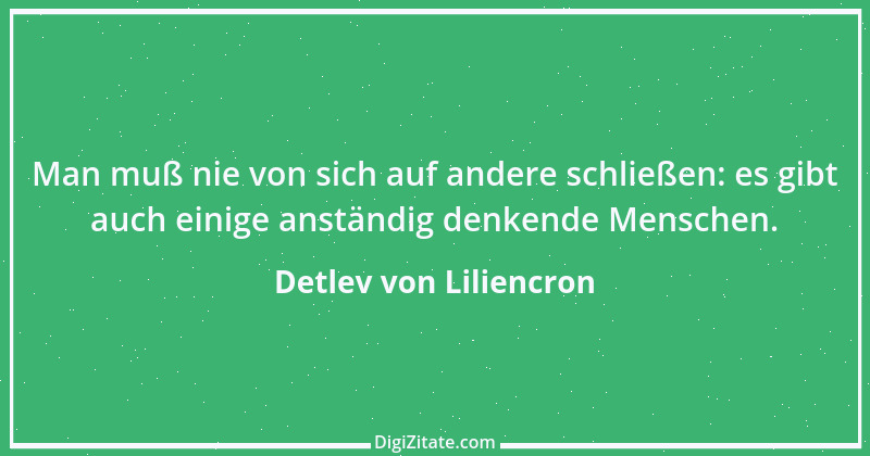 Zitat von Detlev von Liliencron 16