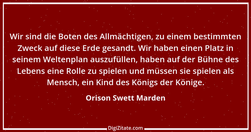 Zitat von Orison Swett Marden 30